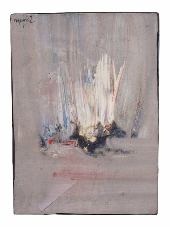 Other - 1977 Abstract Expressionist Mixed Media Painting – Signed